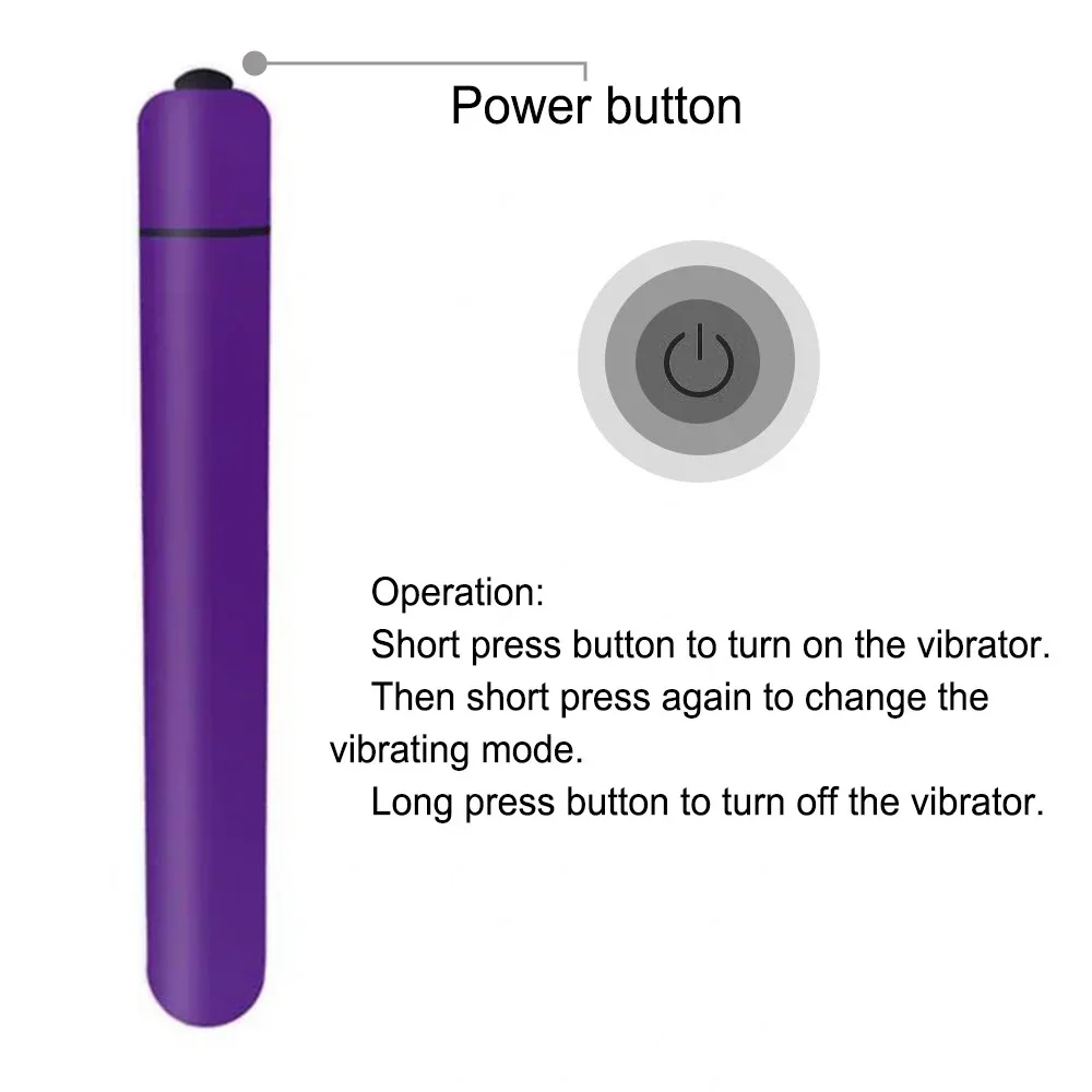 10 Speeds Mini Bullet Vibrator sex toys G Spot Vibration Vagina Clitoris Stimulator Dildo Vibrator Adult Sex Toys for Women Masturbation