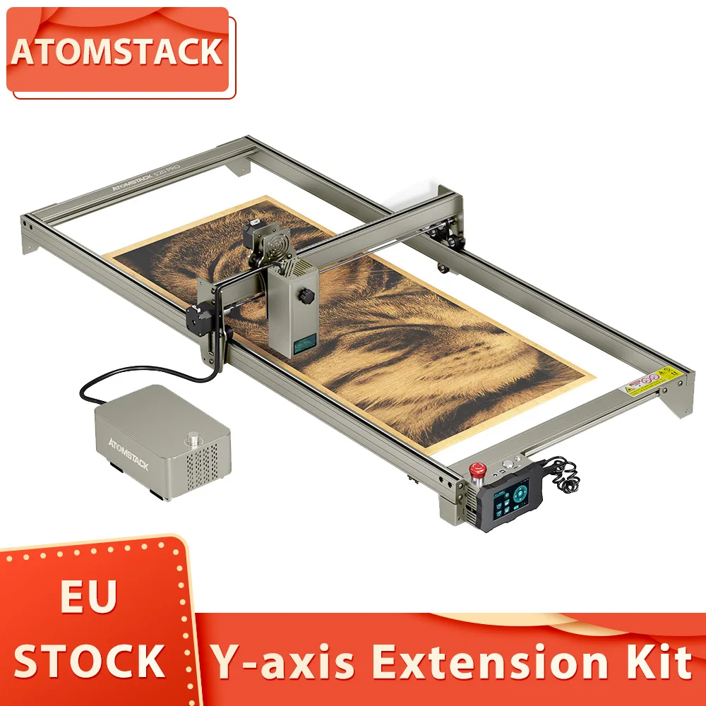Kit Di Estensione Dell'Asse Y Atomstack Per S30 Pro/X30 Pro/A30 Pro/X20 Pro/S20 Pro/ A20 Pro, Espandibile A 400X850Mm