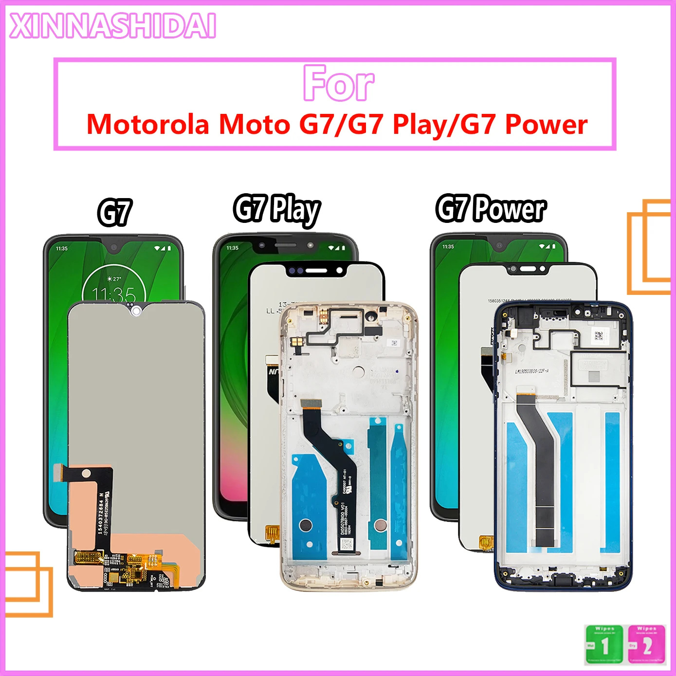 For Motorola Moto G7 Power Xt1955 Xt1955-1 Xt1955-2 Xt1955-4 Lcd Screen  Display Touch Glass Digitizer G7 G7 Play Lcd With Frame - Mobile Phone Lcd  Screens - AliExpress