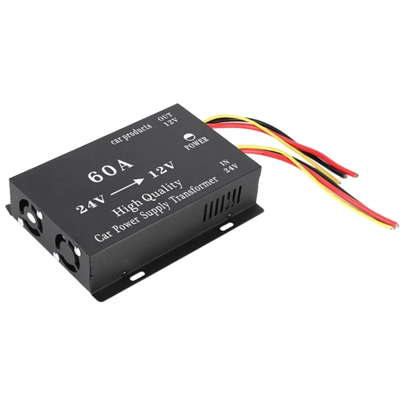 Truck Sound Power Adapter Reducer 24V To 12V Waterproof for Long Distance Driver Step Down Converter Regulator