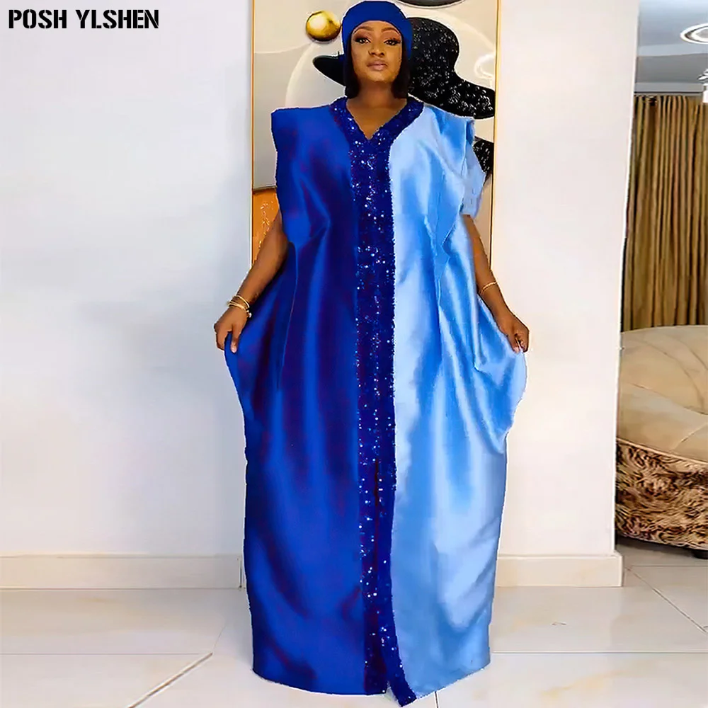 chinese dress ladies African Dresses For Women Elegant Maxi Dress DIY Sleeve Nigerian Tradi   Mega Mart Center