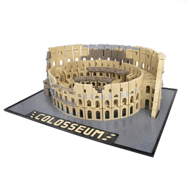 Колоссеум классический римский достопримечательный архитектура Европейский вид города строительные блоки креативные идеи кирпичи игрушечный набор подарок для мальчиков и девочек
