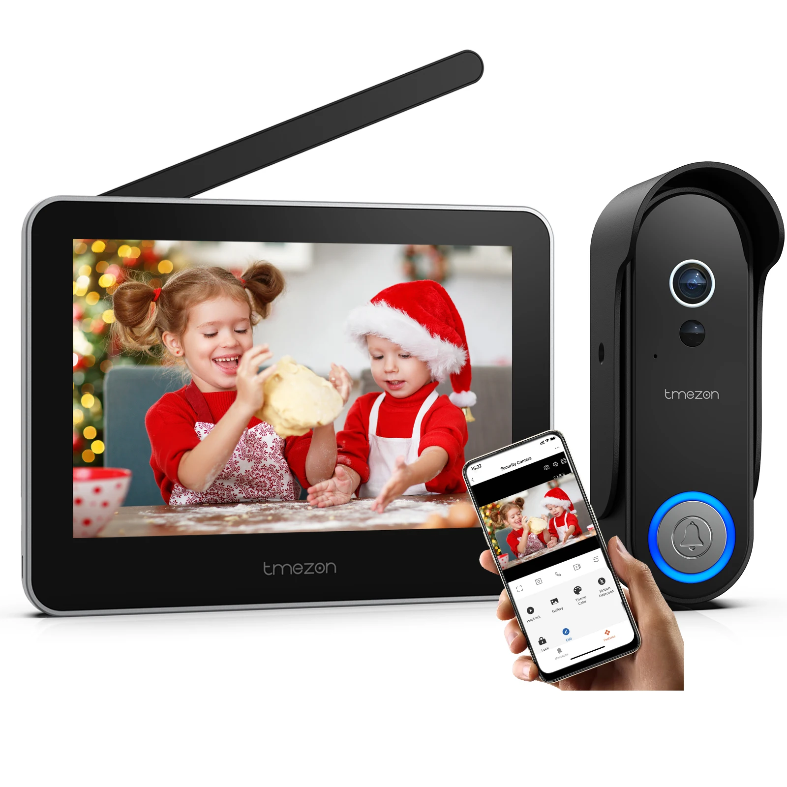 Kit Interphone Vidéo Sans Fil Byron – Digital, Facile à Installer