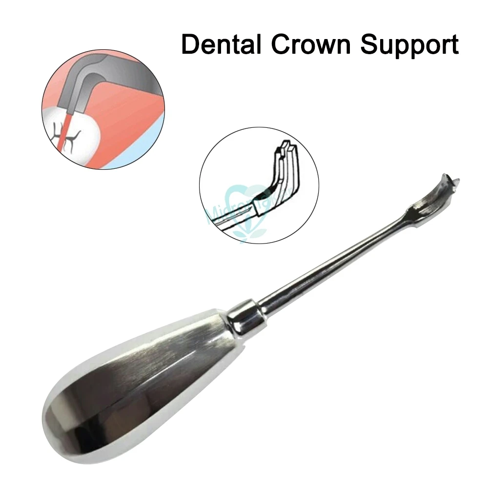 1pcs Dental Metal Restoration Forcep Crown Spreader Drill Handle Non