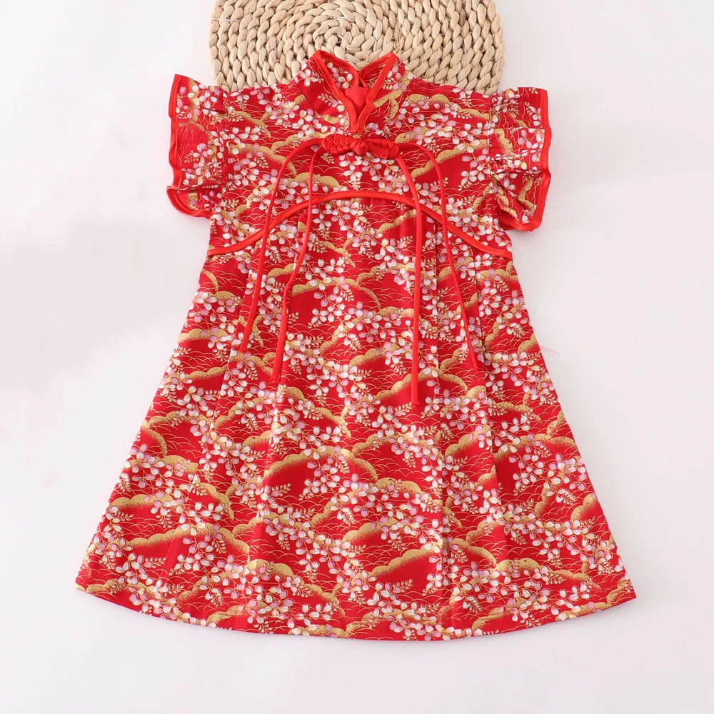 Fashion Girls Dresses Casual Perform Outfit Baby Qipao Chinese Dress Summer Kids Cheongsams Costume Vestido Girl Clothes girls dress,princess costume,kids clothes