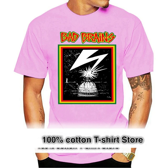 Fashion New Top Tees Tshirts Official Bad Brains Distressed