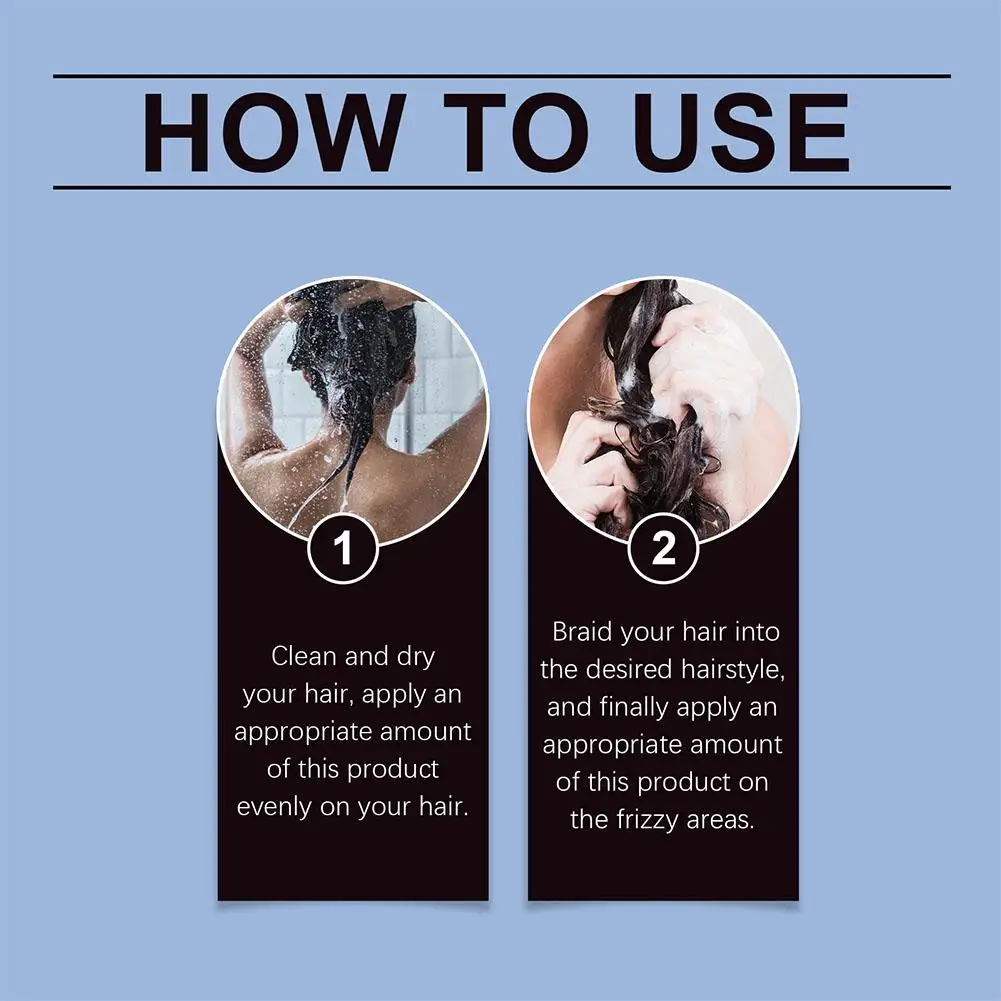 100g Styling Braiding Gel Wax Strong Hold Pomade Anti-Frizz Smooth Lasting Broken Hair Finishing Shaping Hair Cream