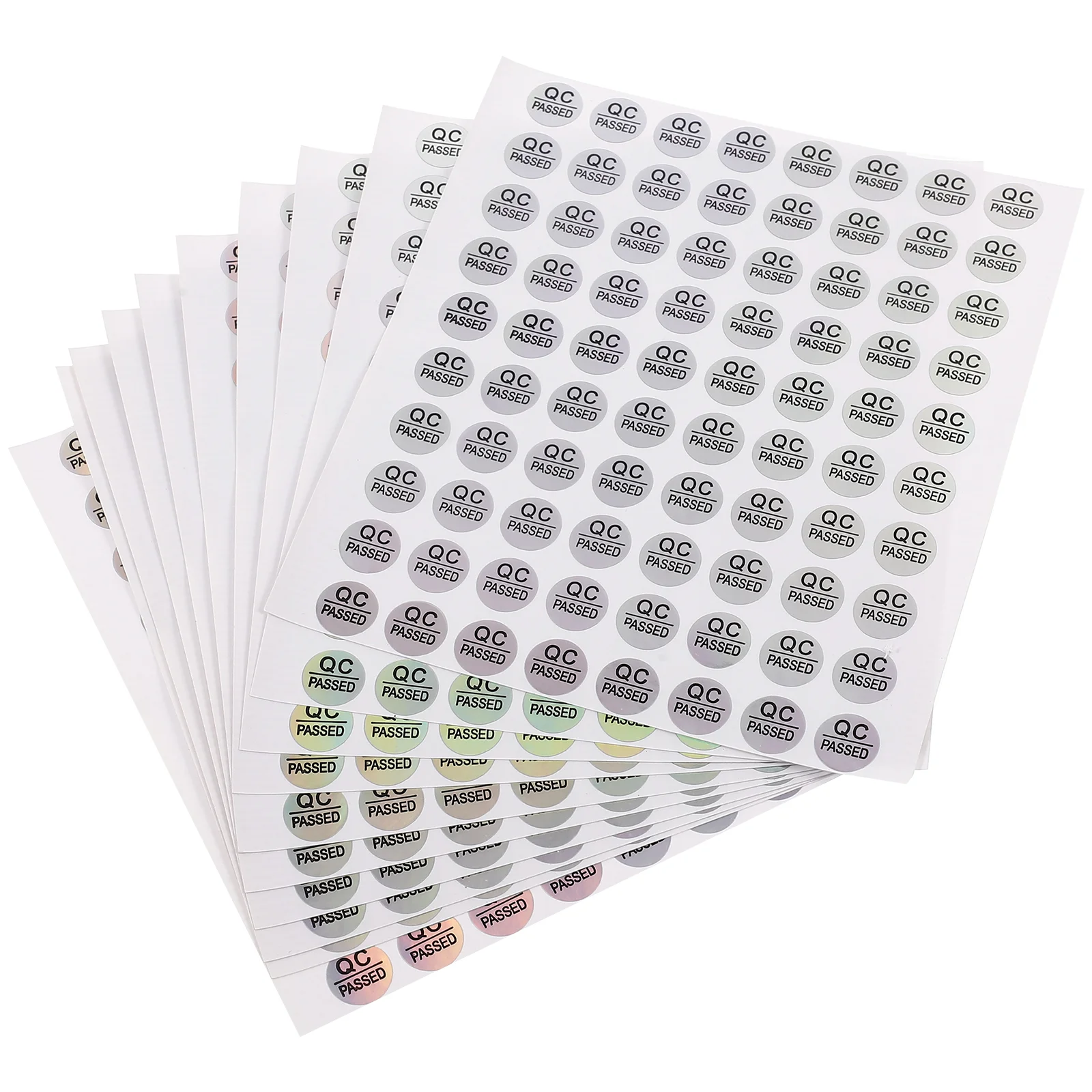 

800Pcs Self Adhesive QC Passed Labels Warehouse Quality Stickers Check Tested Stickers