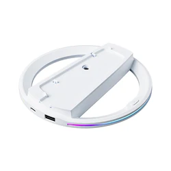 Enhanced RGB LED Cooling Vertical Stand with Anti-Slip Base (White)