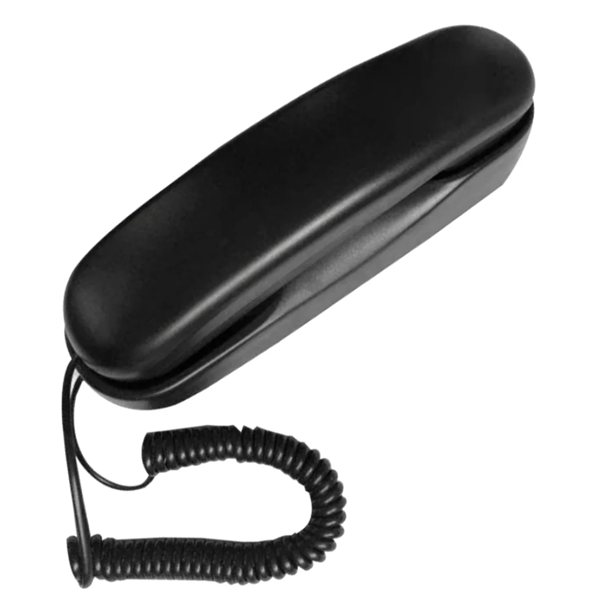 Wired Wall Phone, Hotel Small Phone, Suitable for Home/Bathroom/School/Office Fixed Wall Black
