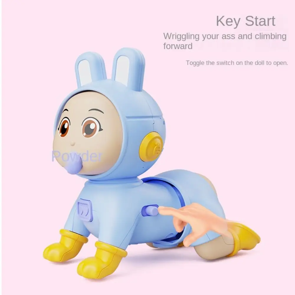 Learning Standing Climbing Electric Crawling Doll Walk Writhe Buttocks Crawling Baby Toys With Music Fun Baby Crawling Doll 3