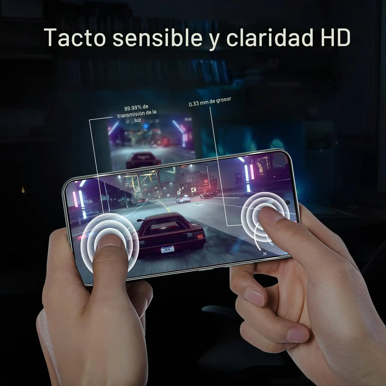 OPPO Reno14 Ultra-Clear Tempered Glass Screen Protector – 6.57 Anti-Scratch, Case-Friendly 9H Hardness