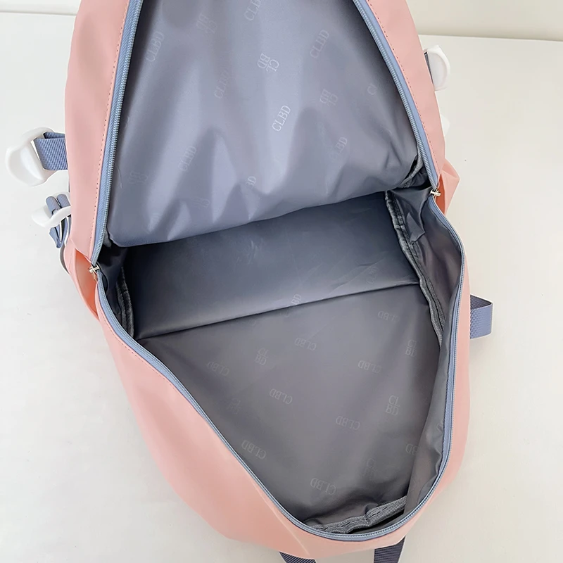Fashion Bookbag for Girls High School Bag Schoolbag Boy Black Backpack Women Kawaii Mochila Teens Cute Travel Rucksack