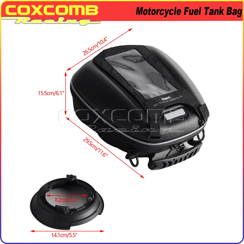 Motorcycle Waterproof Saddle Tank Bags Navigation Luggage Backpack For