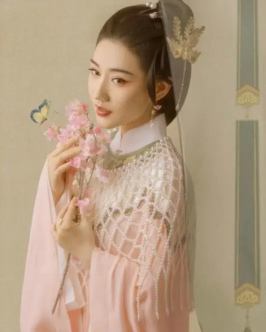 

Поддельный Воротник из бисера, Женская китайская шаль Hanfu Drama, для выступления на сцене