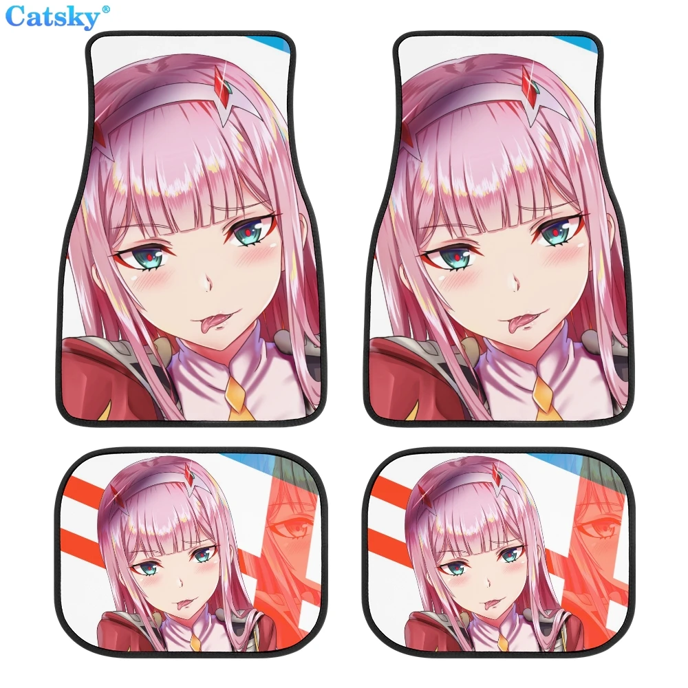 

FRANXX Zero Two Car Floor Mats Hippie Car Mat Car Accessories Gift Stoner Gift Retro Car Accessories Interior Car Decor