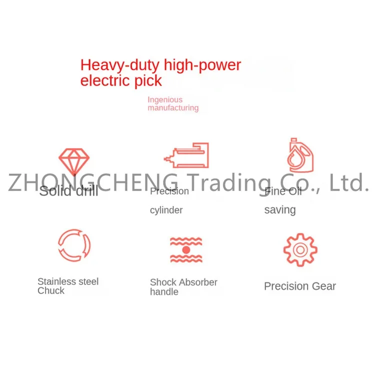 New 220v Electric Hammer, High Power Draft Impact Electric Hammer, Complete Set
