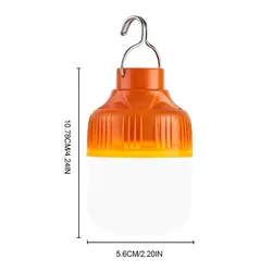 Rechargeable Outdoor LED Lantern - High Brightness Emergency and Camping Light (Orange)