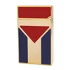 Cuban Gas Lighter Metal Lacquer Cuba Flag Cigarette Accessories Smoking Gadgets Men Collection Father Gifts 2