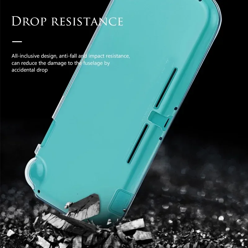Anti-Slip Crystal Full-Cover Protective Case for Portable Gaming Console - Essential Accessory