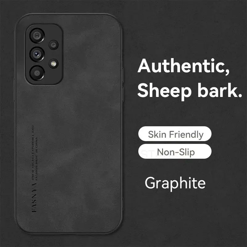 Premium Sheepskin Leather Phone Case - Elegant Back Cover