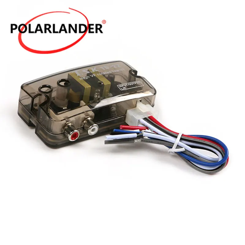 Car Converter Adaptor High to Low Frequency Car Speaker to RCA Line Level Converter TSK TD-22