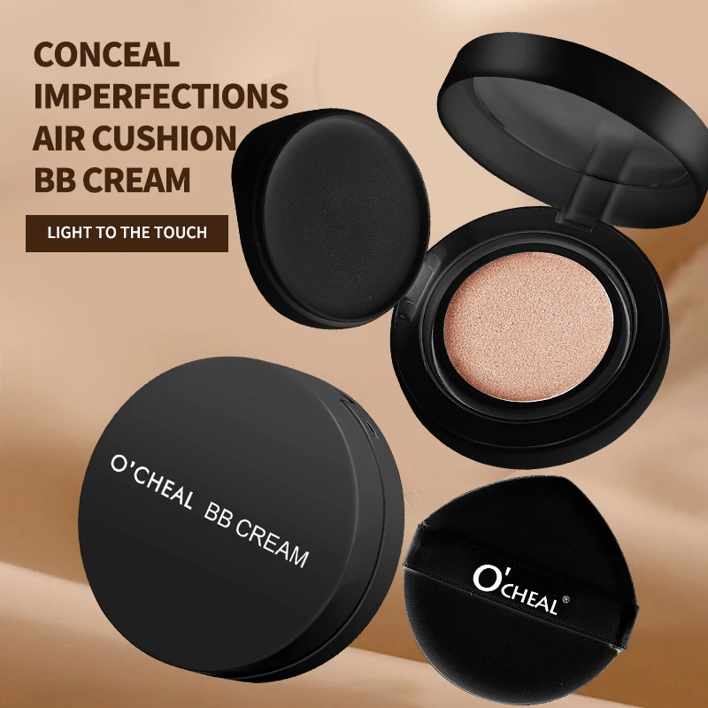 OCHEAL BB Cream Air Cushion Full Coverage Waterproof Long-lasting Concealer Cushion Compact Face Makeup Foundation CC Cream bb cream,cc cream,air cushion cream,cushion foundation