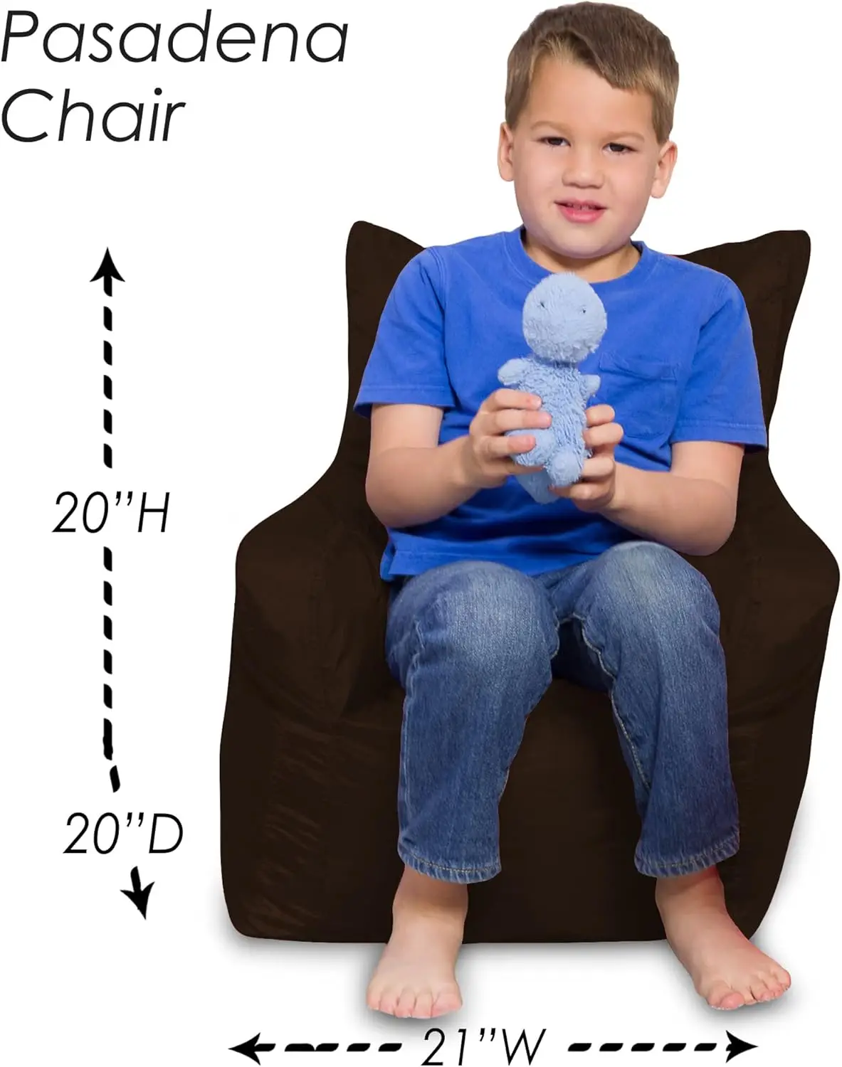 Reading, and Watching TV,  Chair, Microsuede - Chocolate 3