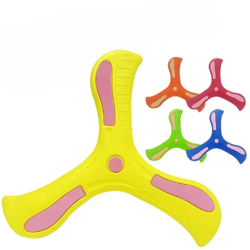 Children's Boomerang Toy V-Shaped Dart Returning Boomerang Throwing Target Spinner Three-Bladed Flying Disc Parent-Child