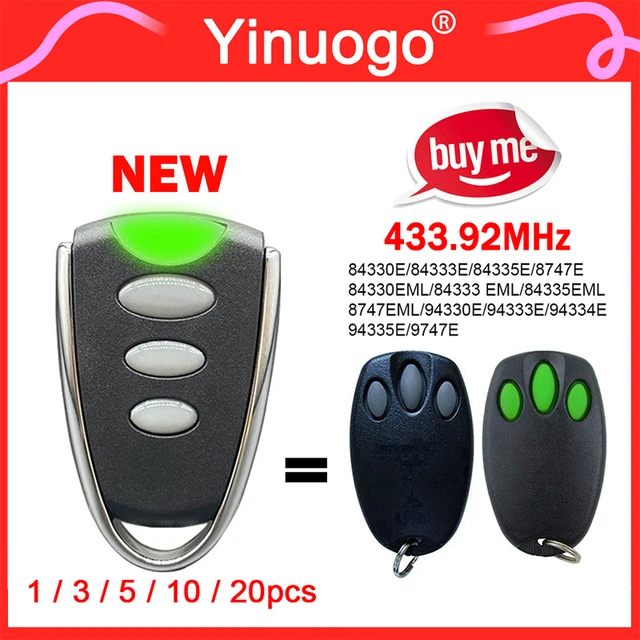 For 94335E Garage Door Remote Control 433.92MHz Electric Gate Control 84330E 84335E 84335EML 84333E 84330EML 84333EML C940 C945 1
