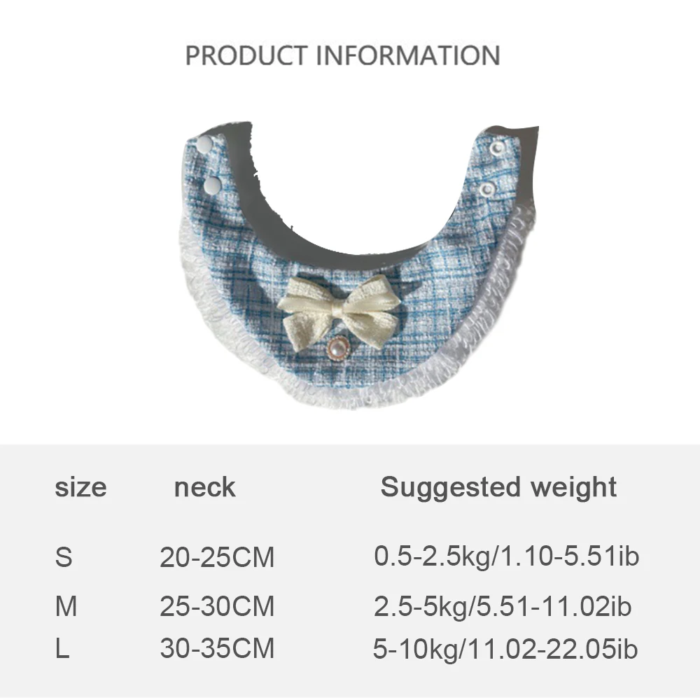 Conjunto de bandana babador para cães pequenos e gatos_voghion.com