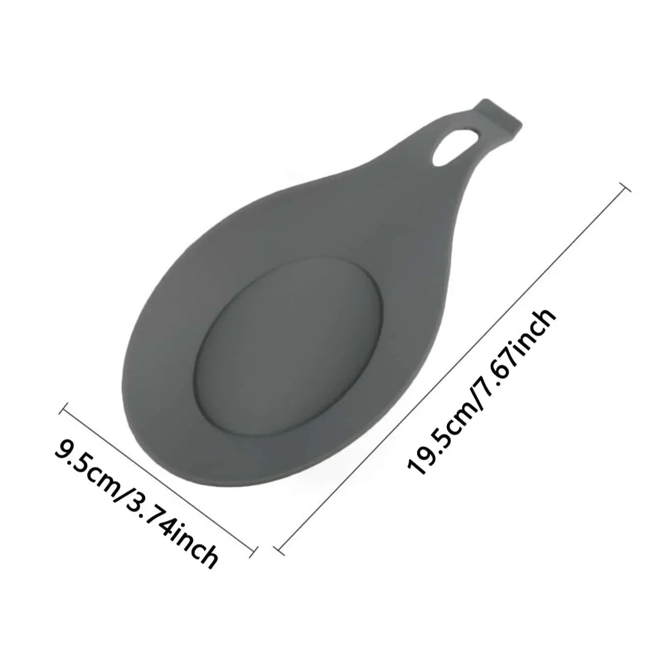 1pc-Silicone Spoon Rest Pad Food Grade Silica Gel Spoon Heat Resistant Put Mat Device Kitchen Utensils kitchen dishes