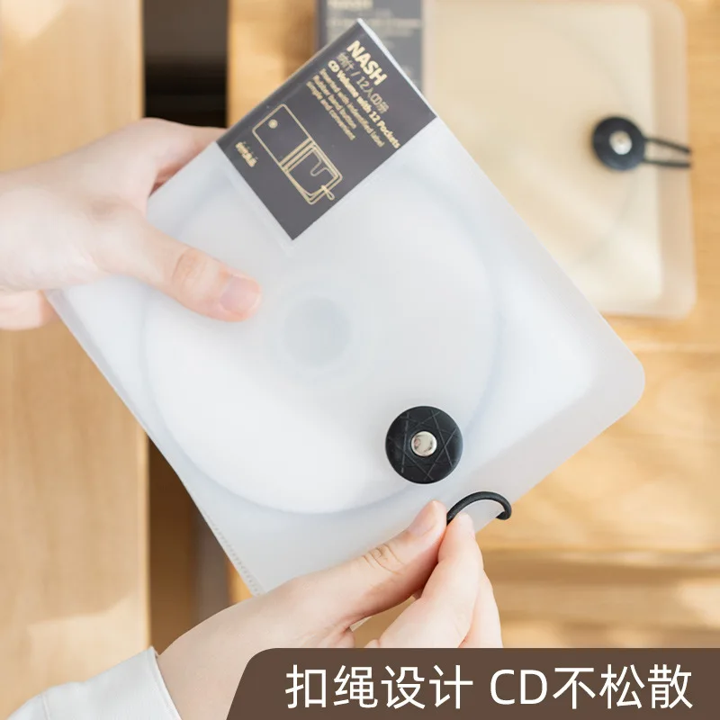 Plastic 12pcs Disc CD Case DVD Holder Wallet Storage Bag Organizer Cover Bag Box CD DVD Album Box Cases Buckle cd dvd storage bag cd dvd storage case