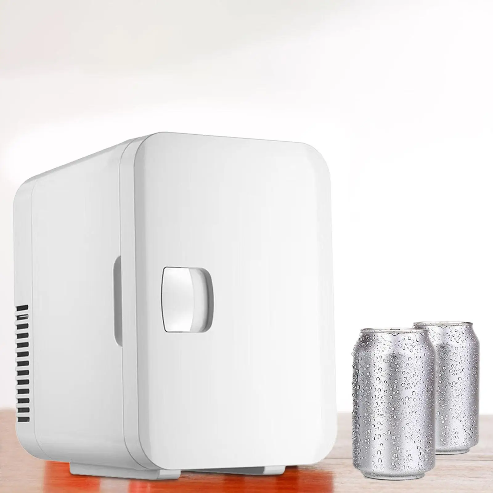 

6 литров, мини-холодильник для ухода за кожей, портативный холодильник, адаптер питания европейского стандарта, маленький Электрический охладитель для напитков, Универсальный Прочный Снэк