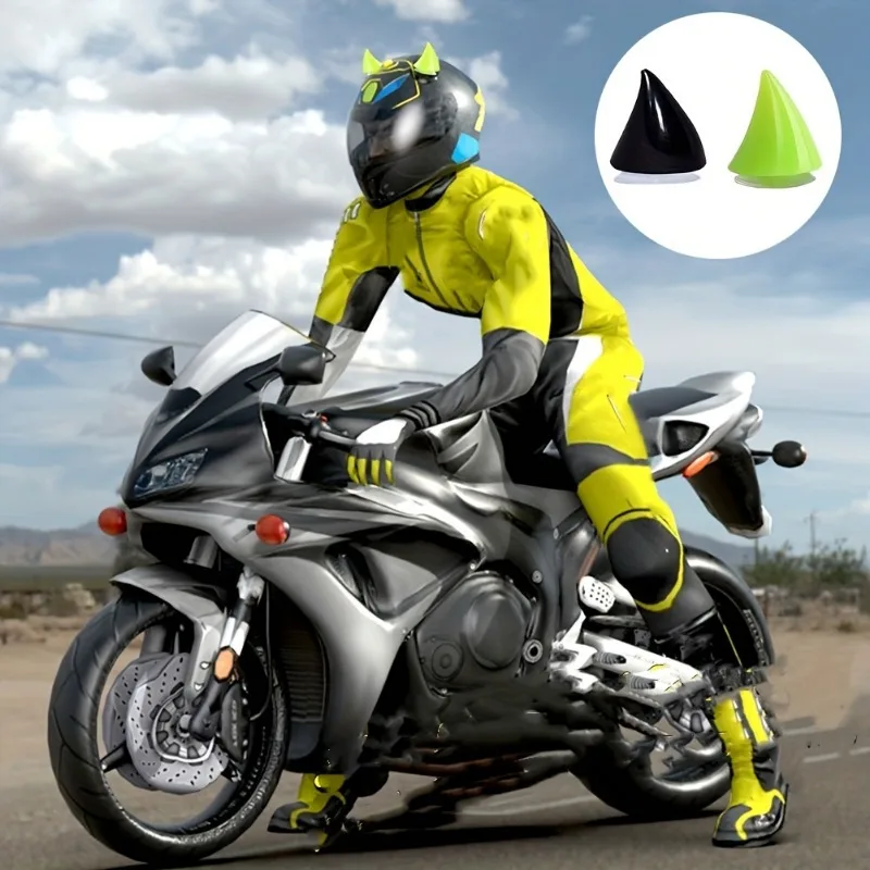 4pcs Motorcycle Helmet Cute Corner Rubber Horn Decoration Motocross Full Face Off Road Helmet Decoration Motociclista Accesorios