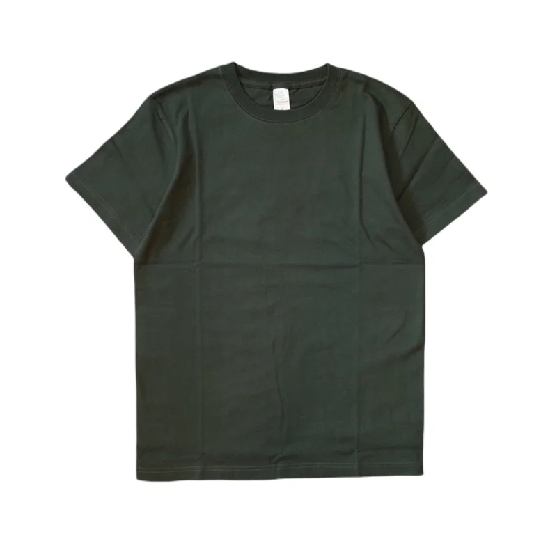 ★E.B.M★ Round neck shirt type jumper EMP5WOT050 Simons Vintage Men's 220g Short Sleeve Combed Cotton Solid