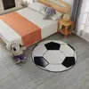 Football Shape Machine Washable Extra Soft Printed Decorative Area Rug 1