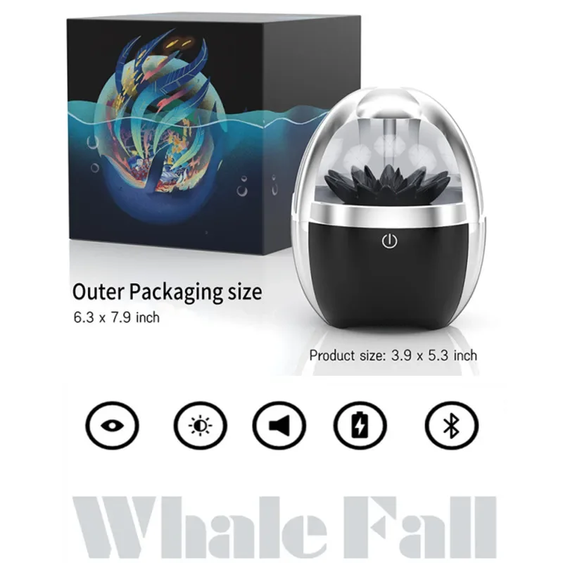 

Music Visualization Magnetic Fluid Bluetooth Speaker High Quality Anti-gravity Suspended Black Technology Venom Pickup Speakers