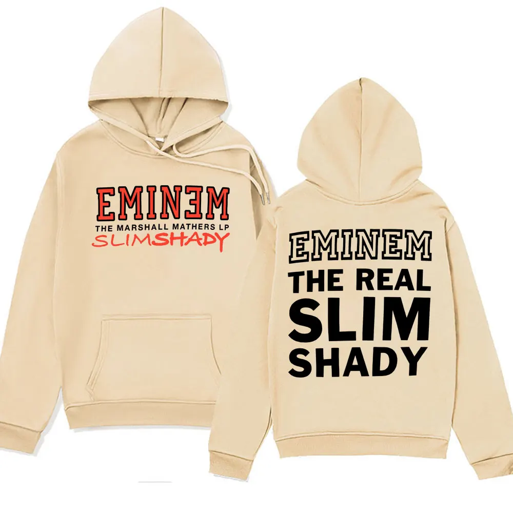 Rapper Eminem Music Album Hoodies World Tour Gift for Fan Graphic Hoodie Men Women's Fashion Hip Hop Style Oversized Sweatshirts