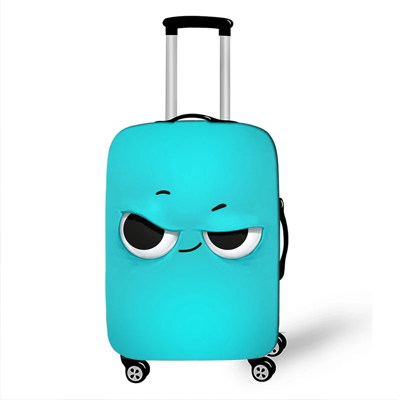 Luggage Cover Funny Expression Print Protective Sheath for 18-32 Inches Baggage