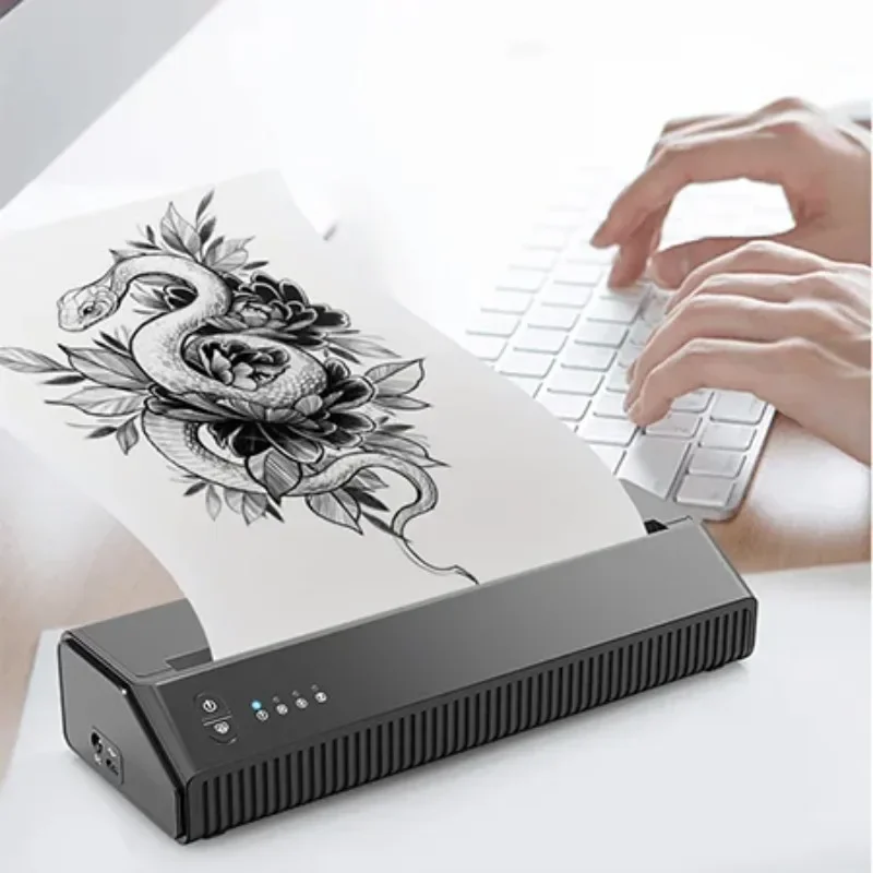 

MHT-P8008 Bluetooth thermal portable a4 size tattoo stencil printer