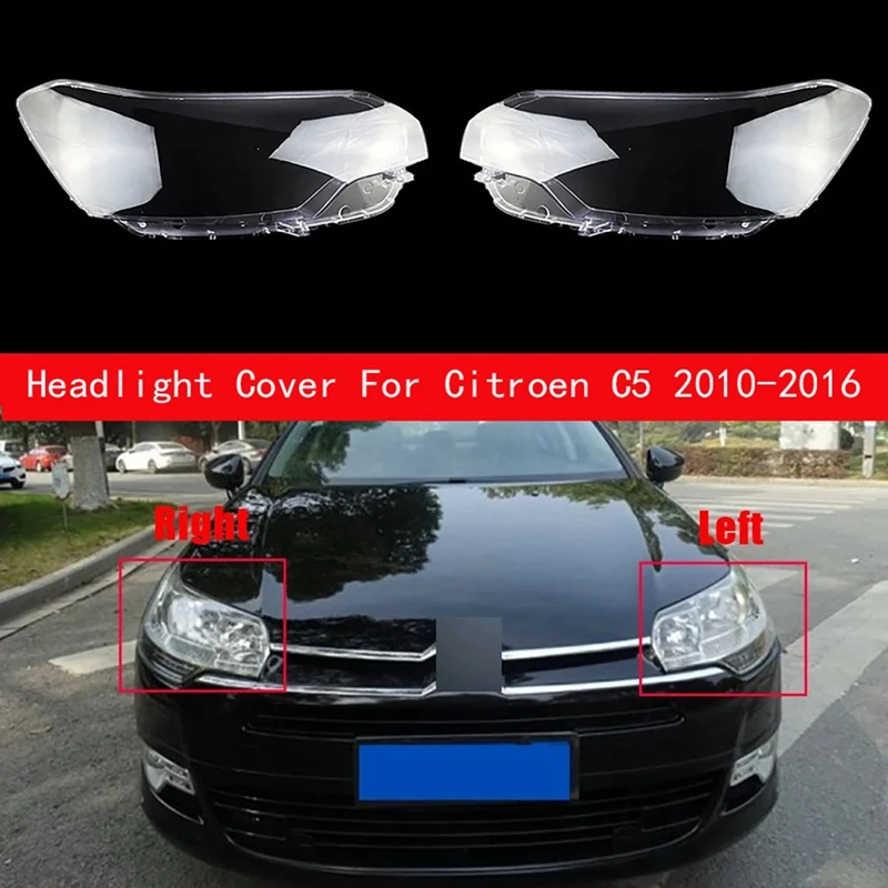 

Car Right Headlight Cover Headlight Lamp Lens Shell Lampshade for Citroen C5 2010-2016