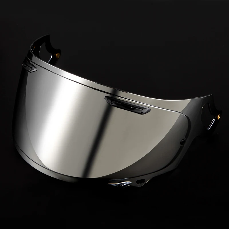 With Silver visor
