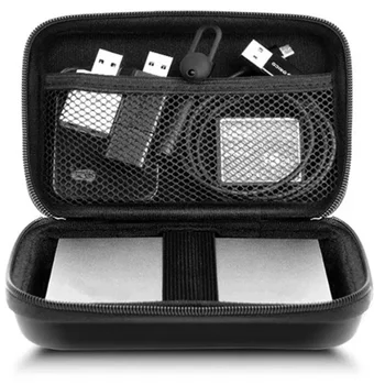 Borsa Organizer da Viaggio, Custodia Portatile Multifunzionale per Cavi, Caricabatterie, Disco Rigido, Auricolari, Nera