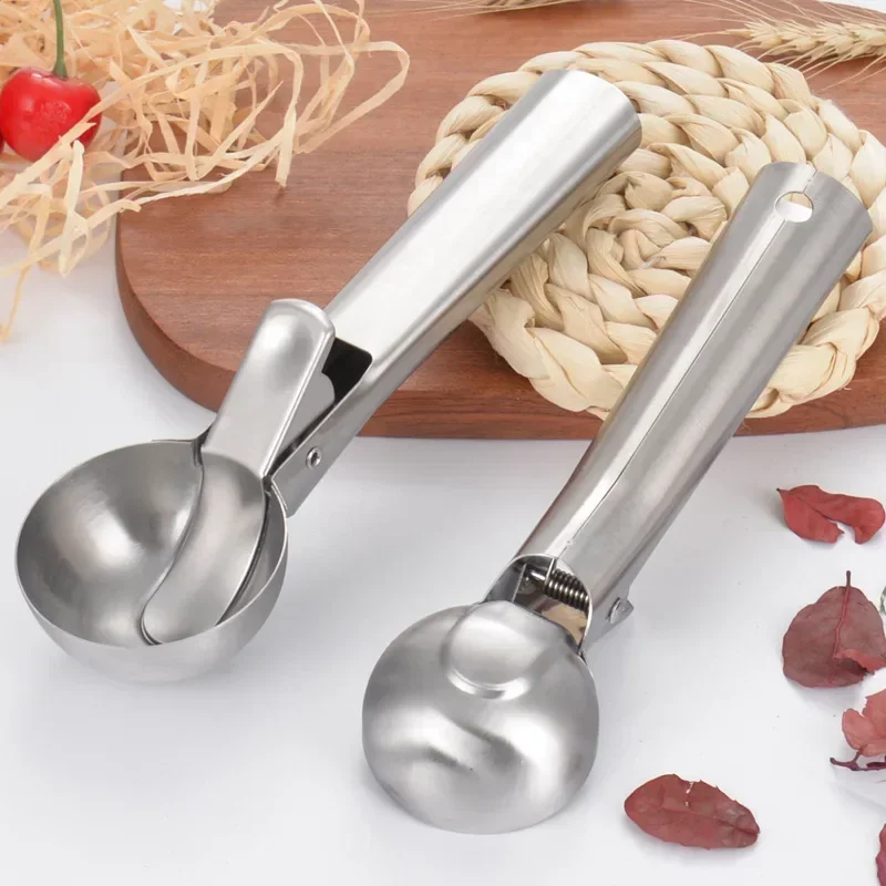 Stainless Steel Ice Cream Ball Scoop Melon Baller Meat Ball Maker 1 Big + 1 Small