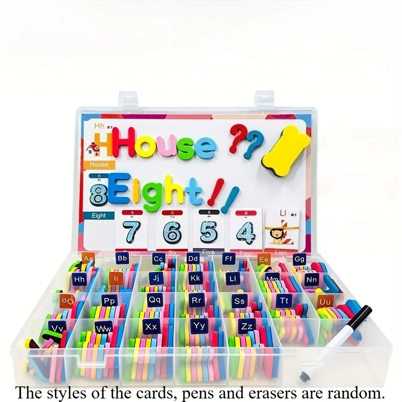 208pcs Magnetic Spelling Set Teaching Tool, Helpful for Teaching and Intellectual Development, Language Learning Teaching Aids - 5