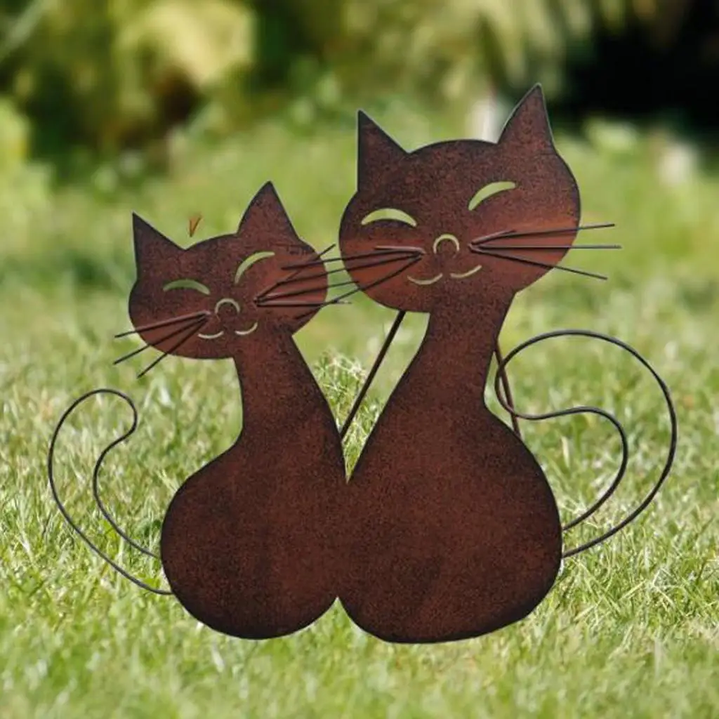 

European Style Metal Outdoor Patio Yard Figurine Decorations Lovely Figure