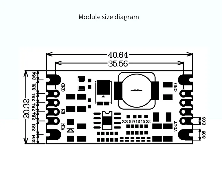 Low ripple TPS54560 power module DCDC high-voltage 60V step-down 5A high current
