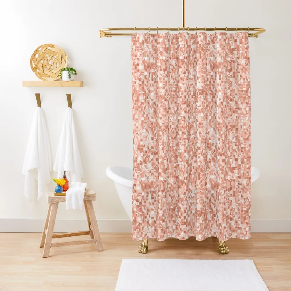 

Peach Shimmer04 Shower Curtain Waterproof Shower Toilet Accessories Bathroom For Bathroom Curtain
