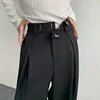 2023 New Black Suit Pants Men Fashion Social Mens Dress Pants Korean Loose Oversized Wide Leg Pants Mens Formal Trousers M-2XL 1